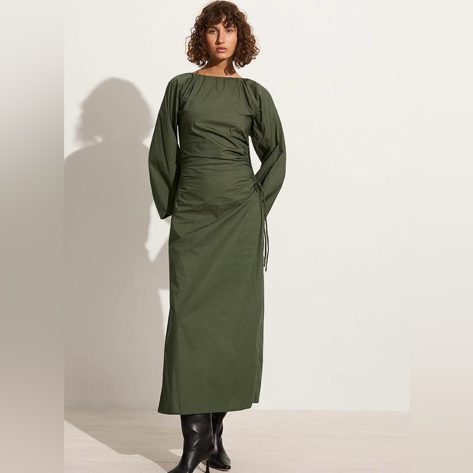 Faithfull The Brand De Deus Midi Dress Pine